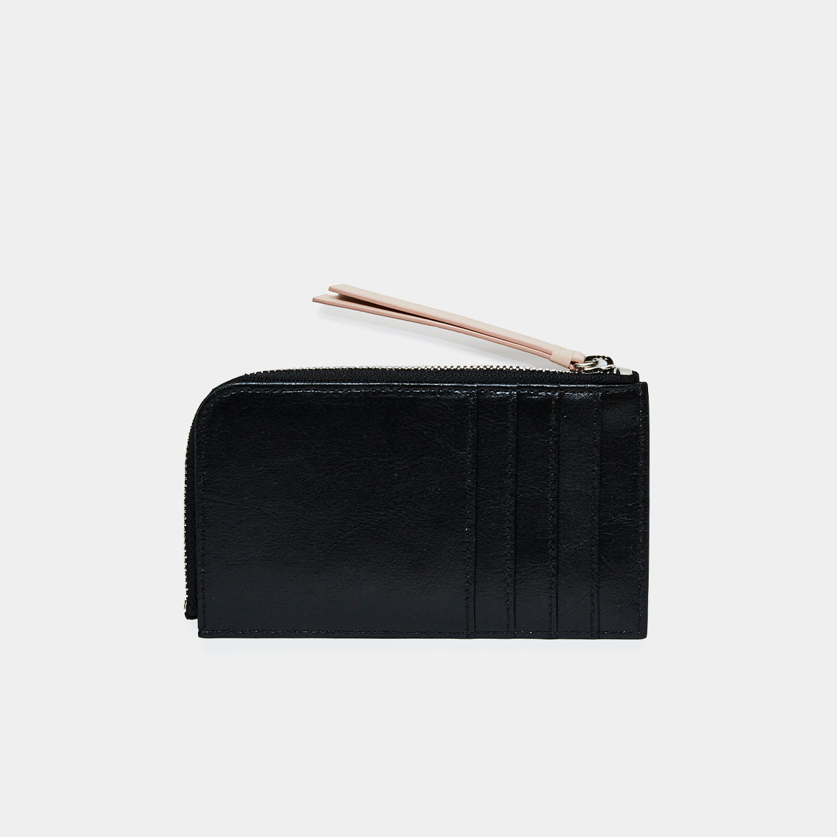 Bandal Zipper Wallet - Black Pink