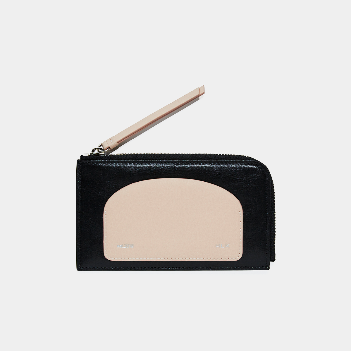 Bandal Zipper Wallet - Black Pink
