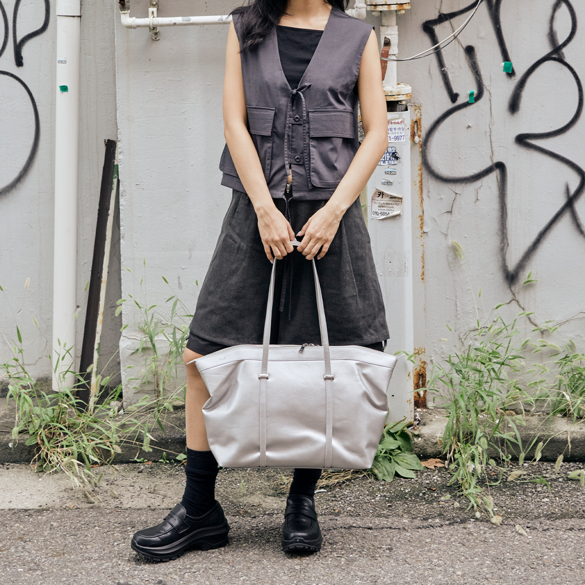 Unni Tote Bag - Silver