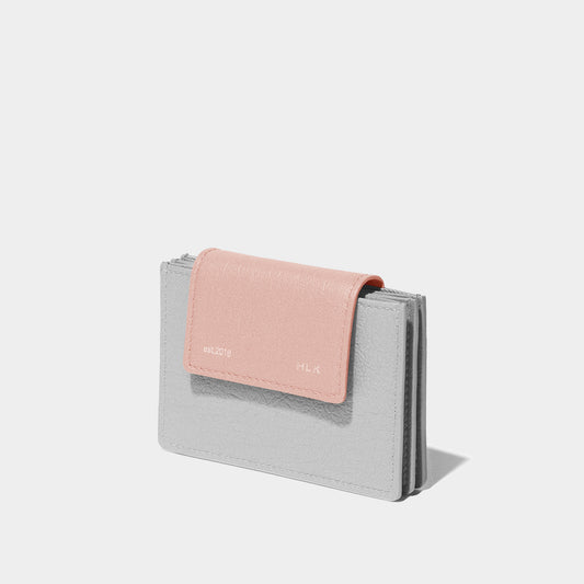 Sami Flip Wallet - Gray Pink