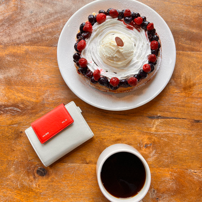 Sami Flip Crossbody Wallet Ivory_red+1(4 Colors)