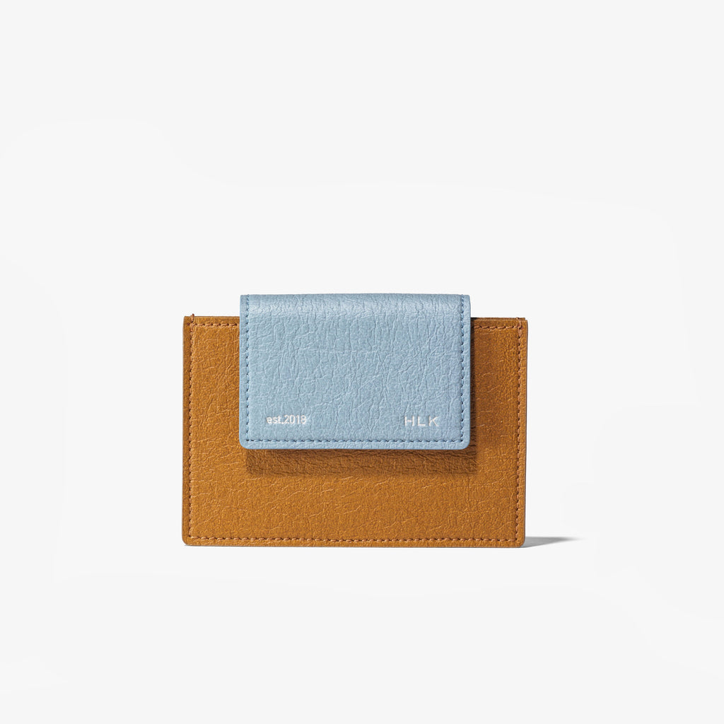 Sami Flip Card Wallet - Camel Blue