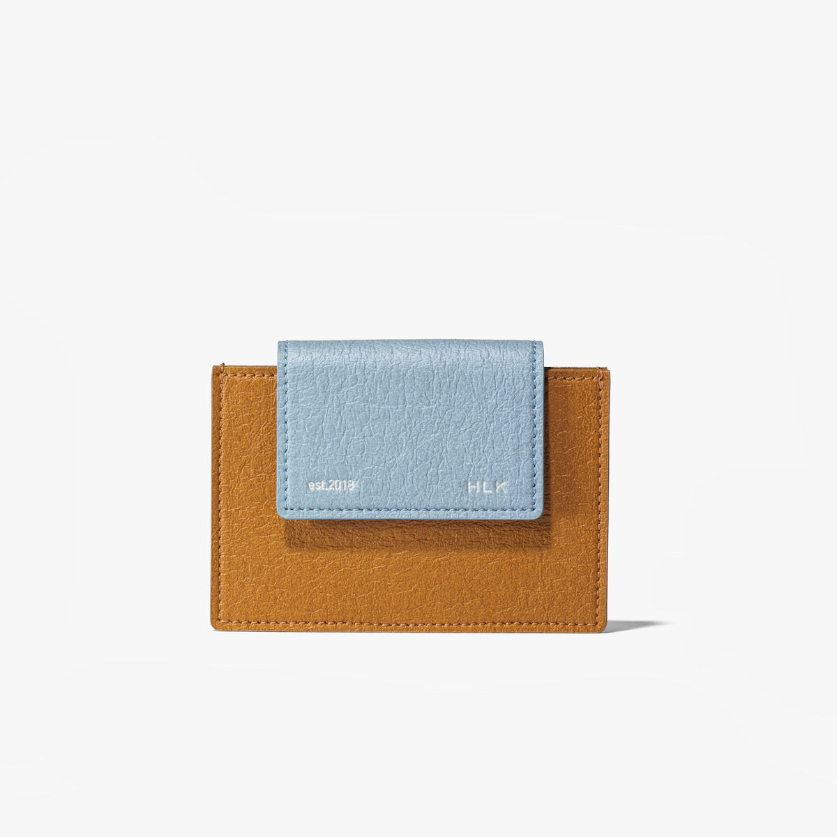 Sami Flip Card Wallet - Camel Blue