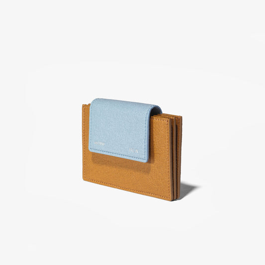 Sami Flip Wallet - Camel Blue