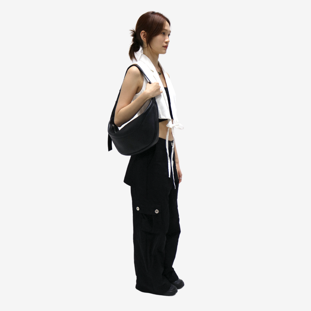 Mandu Crossbody Bag - Black