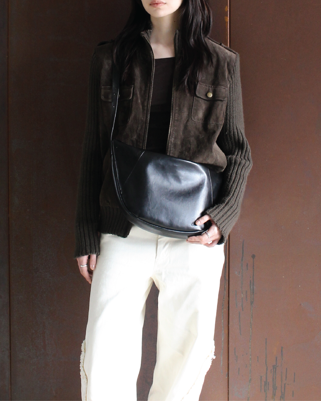 Mandu Crossbody Bag - Black