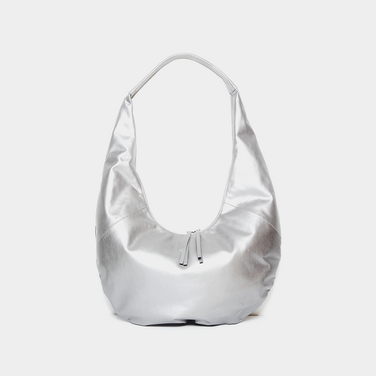 Mandu Hobo Bag - Silver