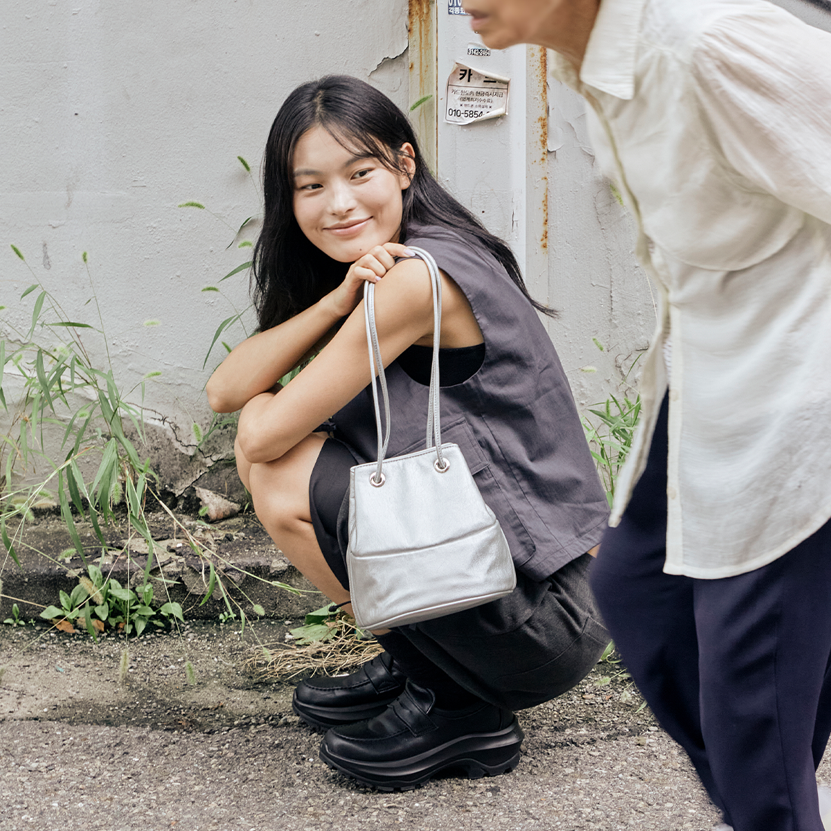 Bandal Bok Mini Bag - Silver