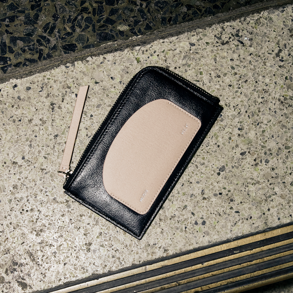 Bandal Zipper Wallet - ブラックピンク