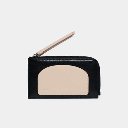 Bandal Zipper Wallet - Black Pink