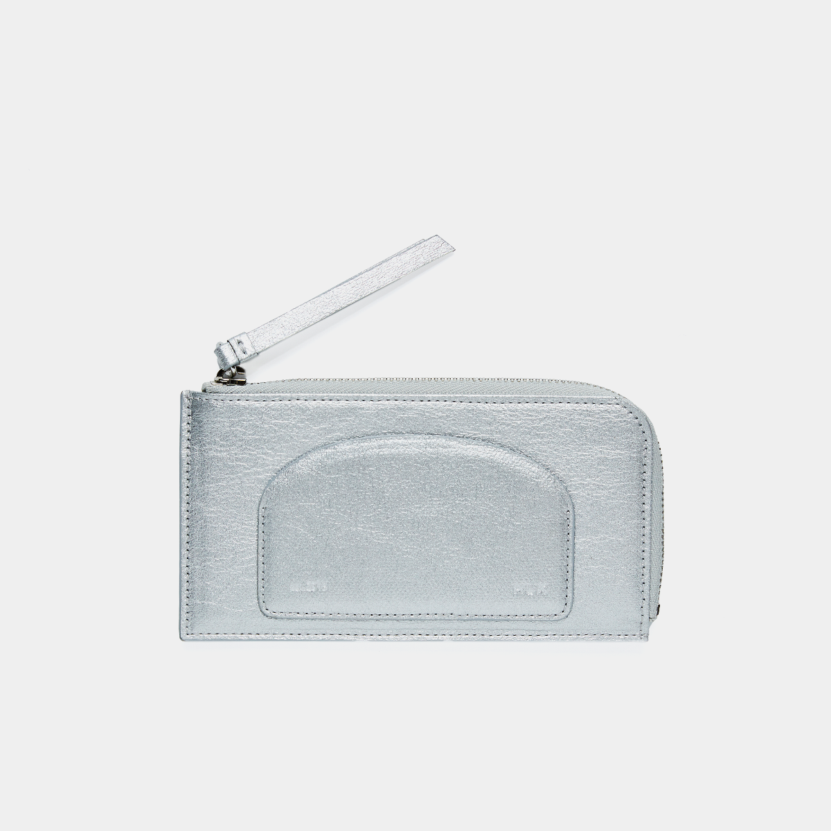 Bandal Zipper Card Wallet - Silver