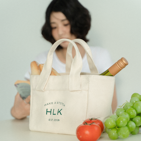 Dadam Tote Bag_Ivory + Sami Flip Mini Crossbody Wallet 1+1 Set