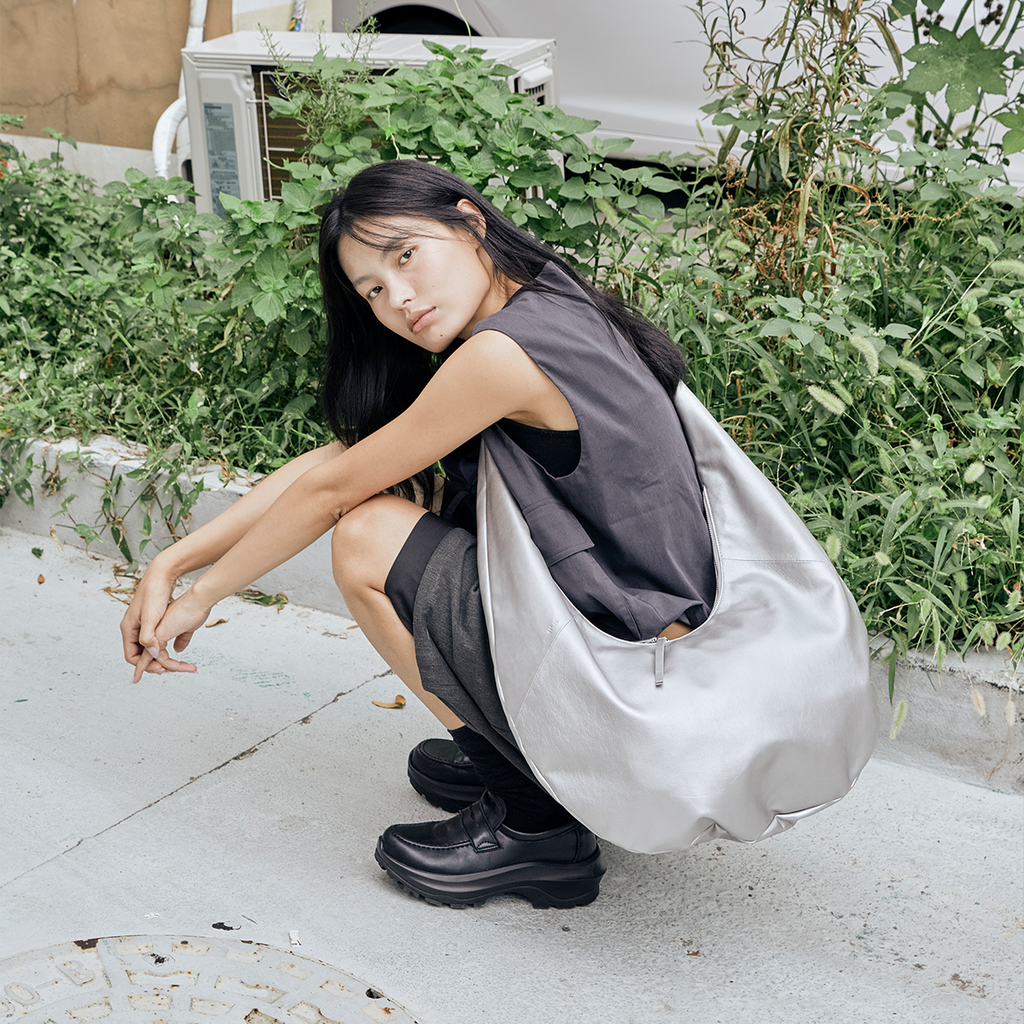 Mandu Hobo-Tasche - Silber
