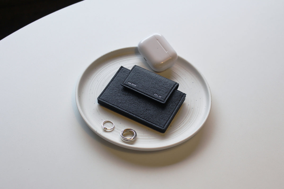 Sami Flip Card Wallet  - Black Pink