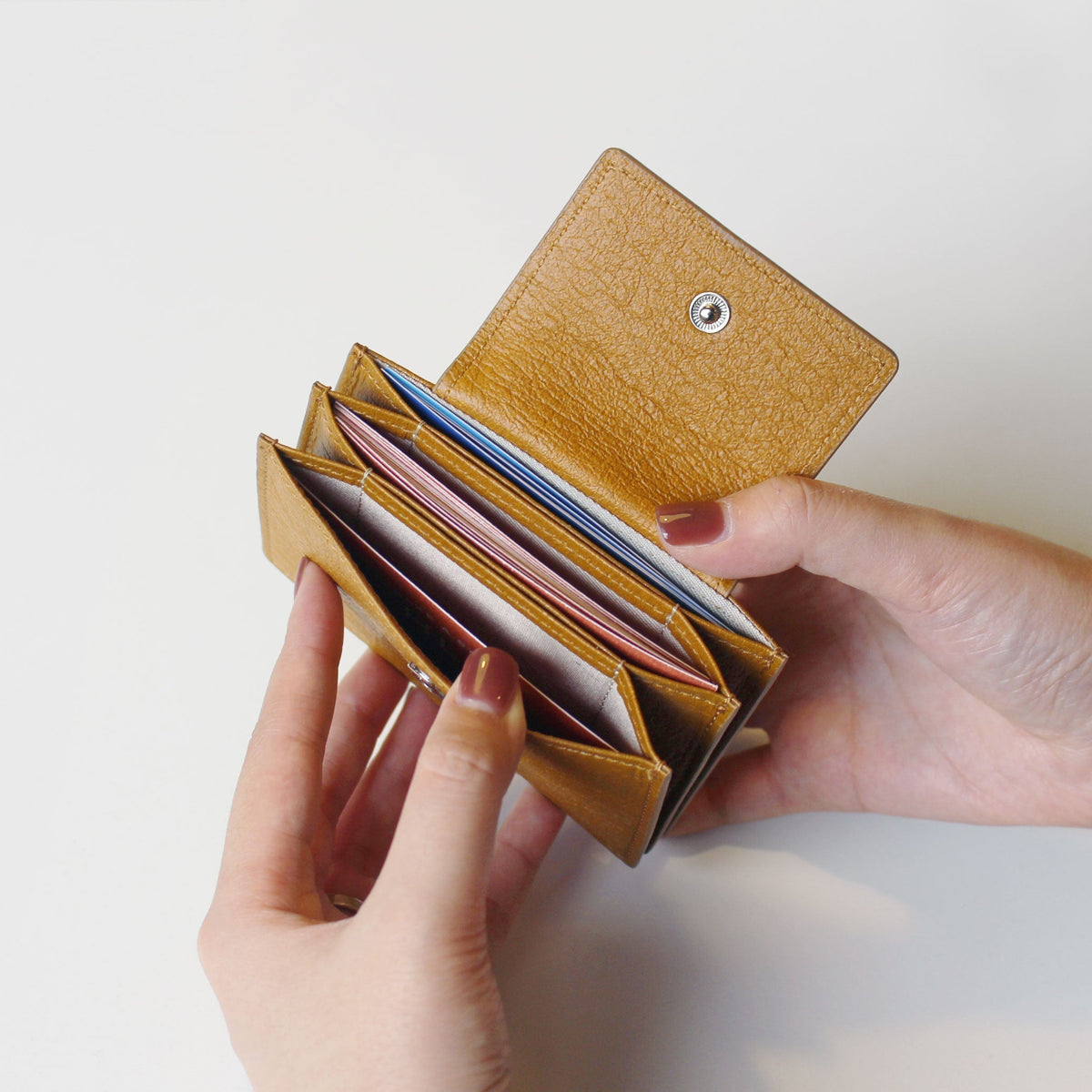 Sami Flip Card Wallet - Blue Camel