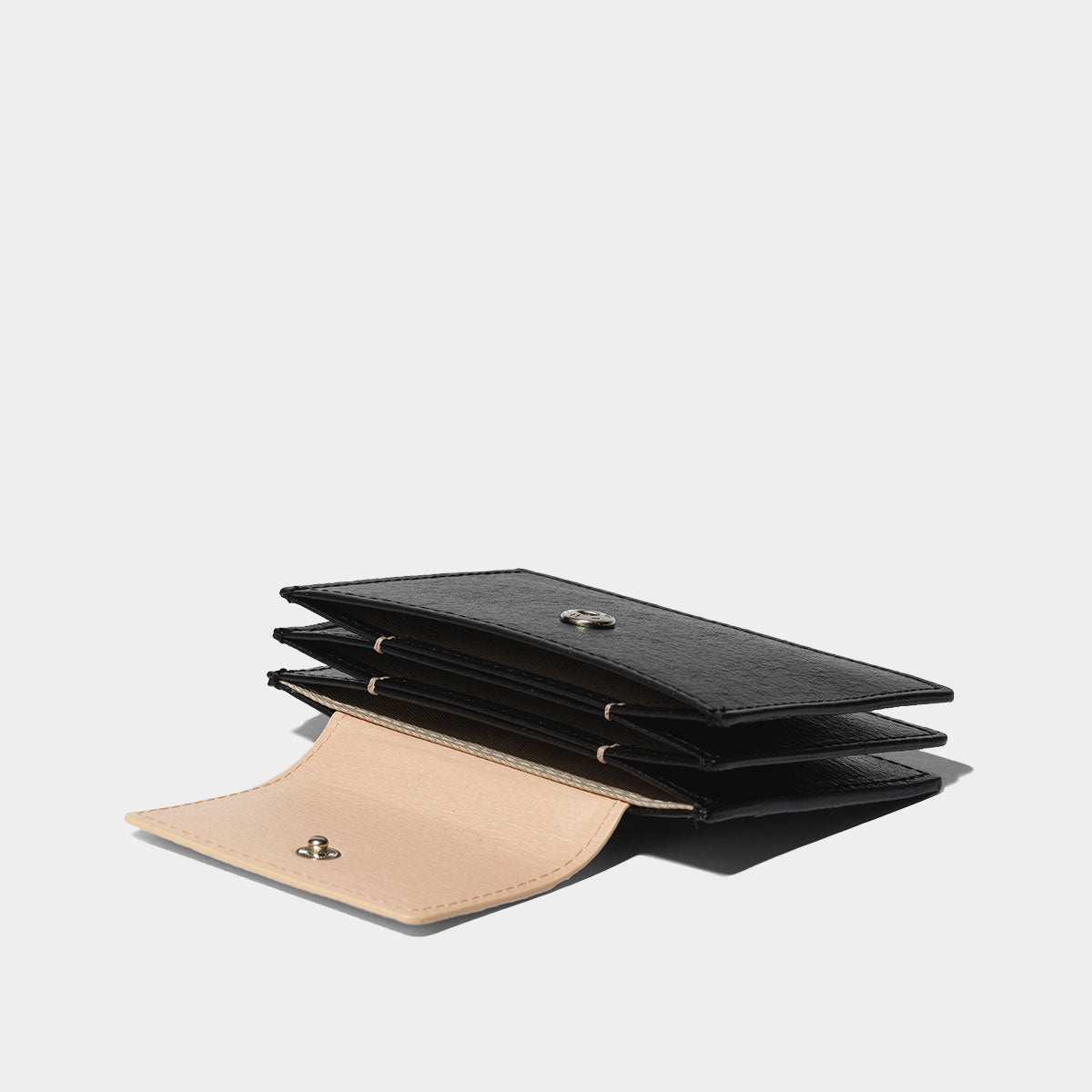 Sami Flip Card Wallet  - Black Pink