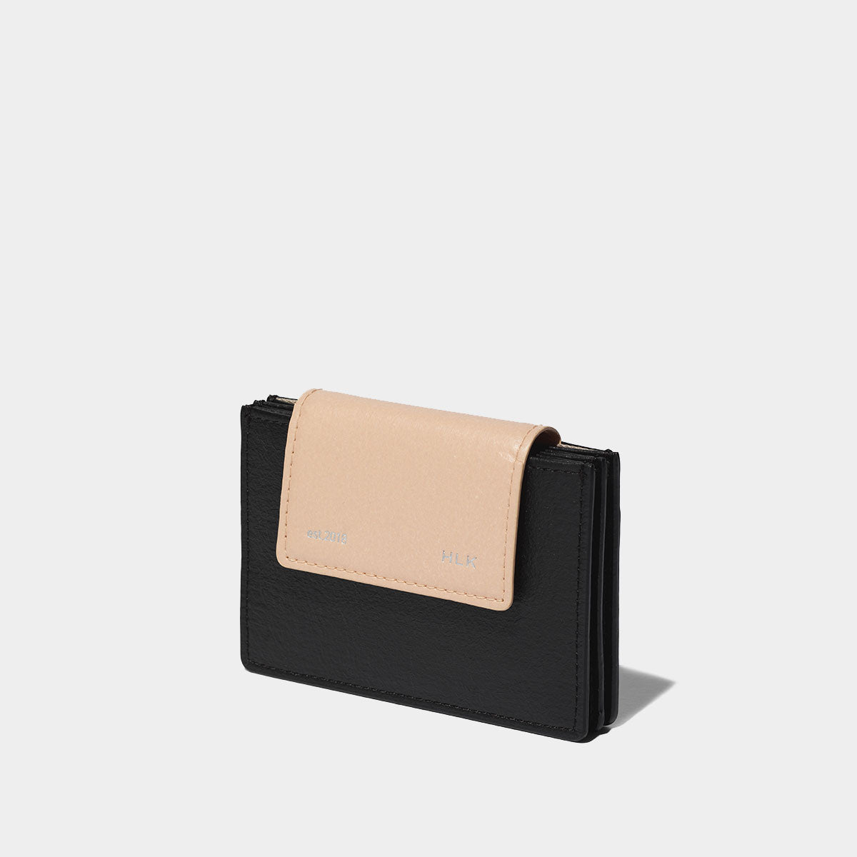 Sami Flip Card Wallet  - Black Pink