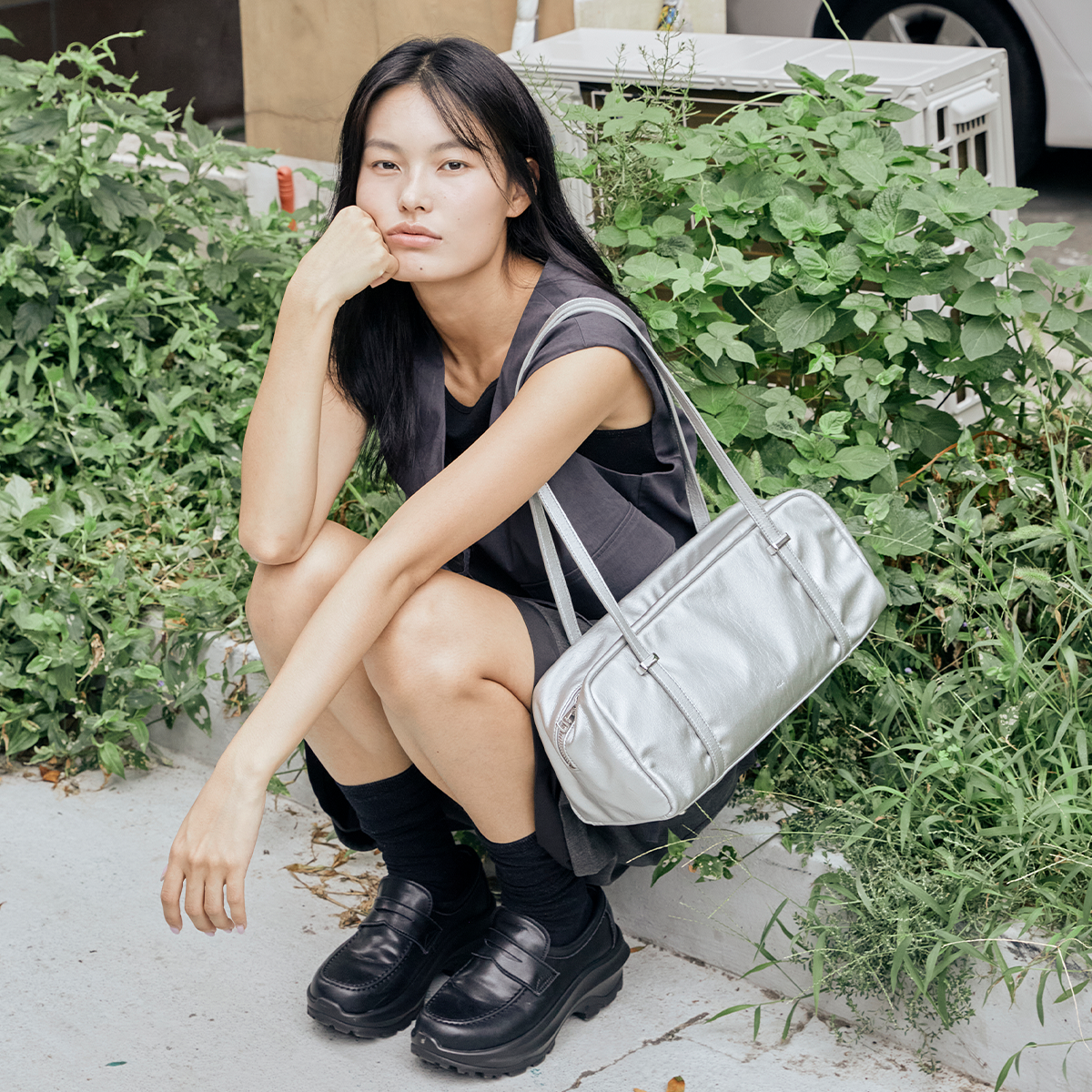 Unni Shoulder Bag - Silver